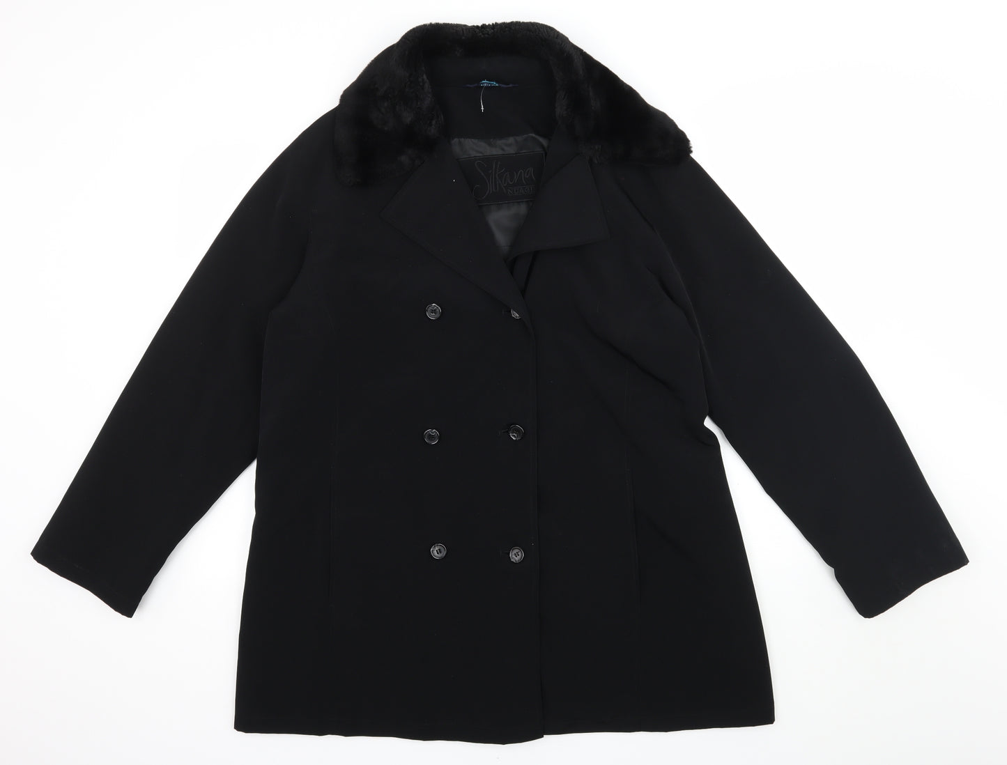 NuAge Womens Black   Jacket Coat Size 14
