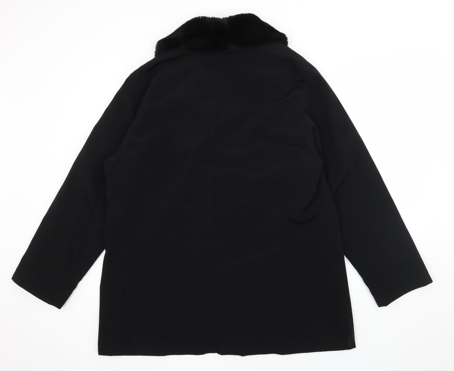 NuAge Womens Black   Jacket Coat Size 14