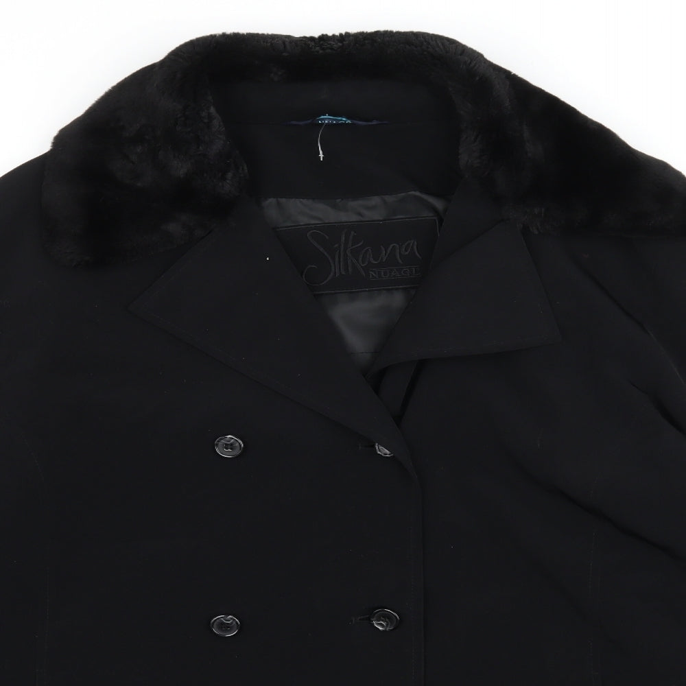 NuAge Womens Black   Jacket Coat Size 14