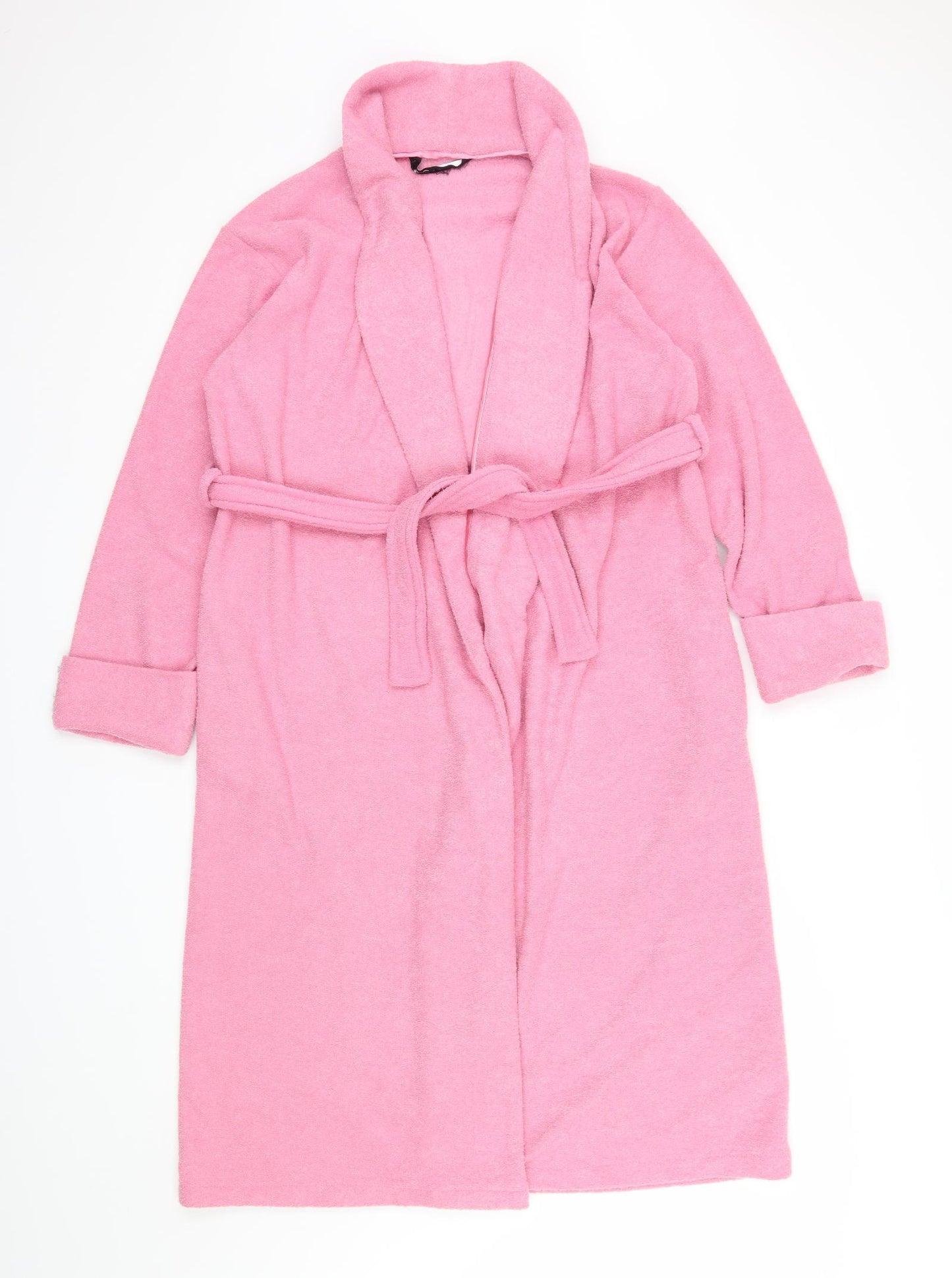 BHS Womens Pink  Fleece Top Robe Size 8