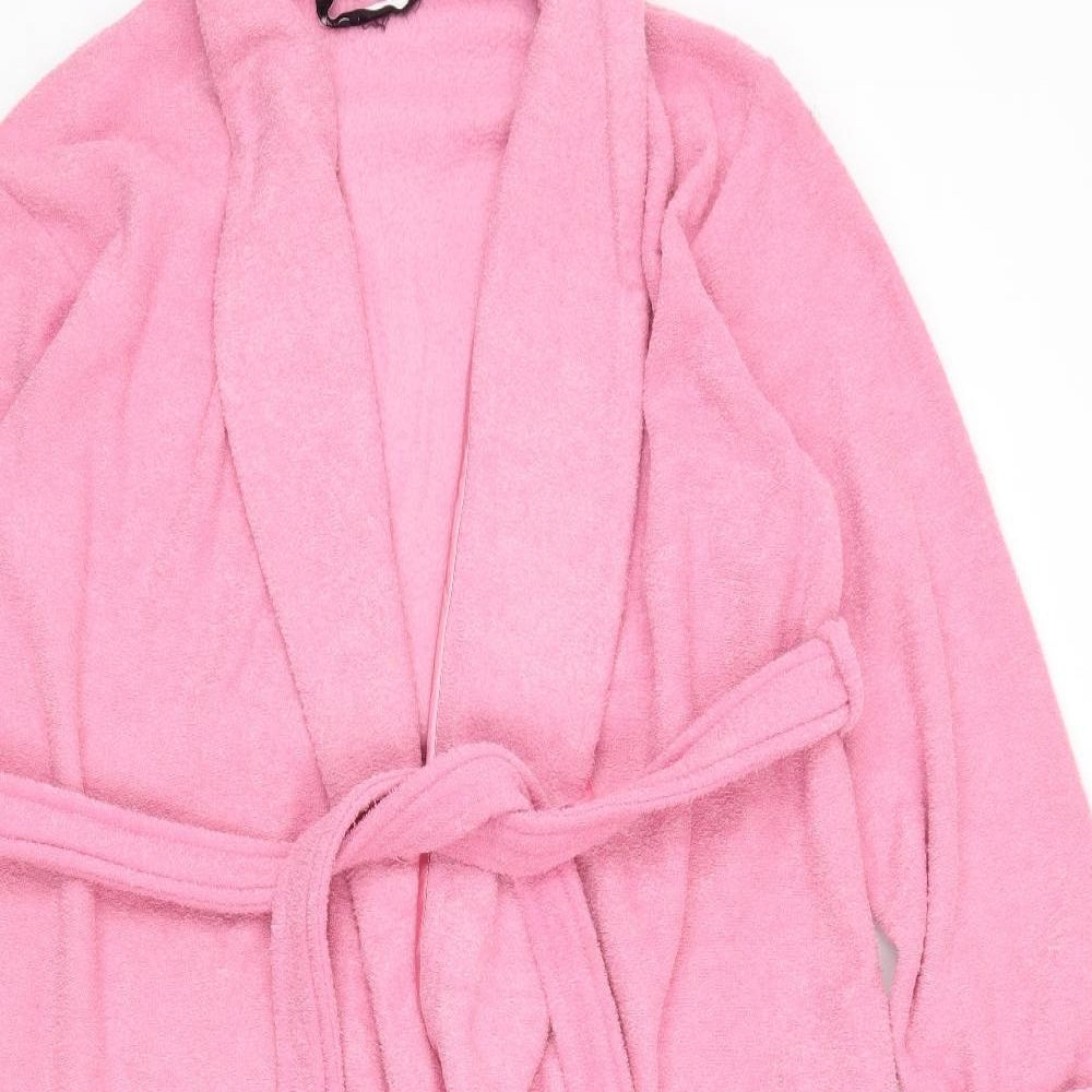 BHS Womens Pink  Fleece Top Robe Size 8