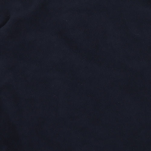 Zantos Mens Black  Fleece Pullover Sweatshirt Size L