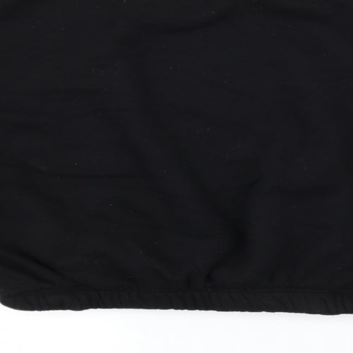 Primark Womens Black  Jersey Pullover Sweatshirt Size 10  - Cropped