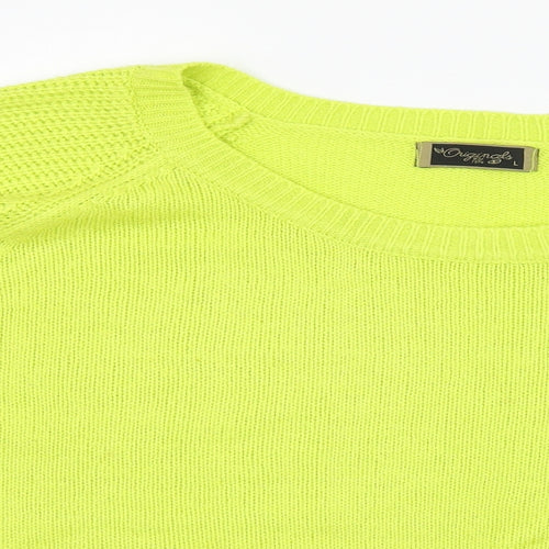 Originals Womens Green  Knit Pullover Jumper Size L