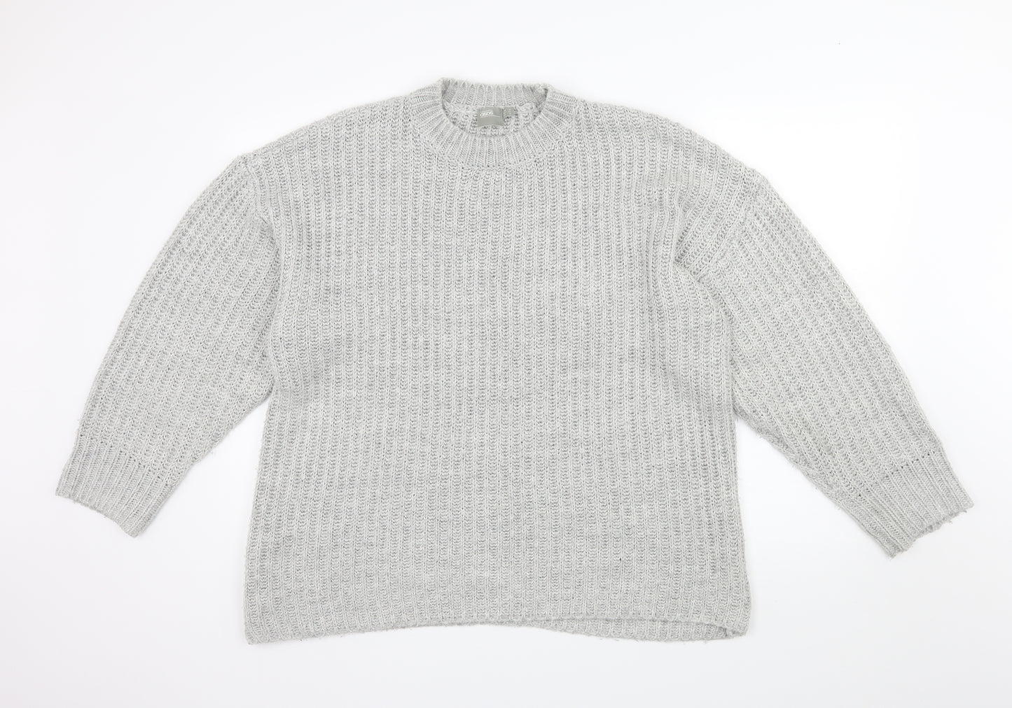 ASOS Womens Grey  Knit Pullover Jumper Size 12