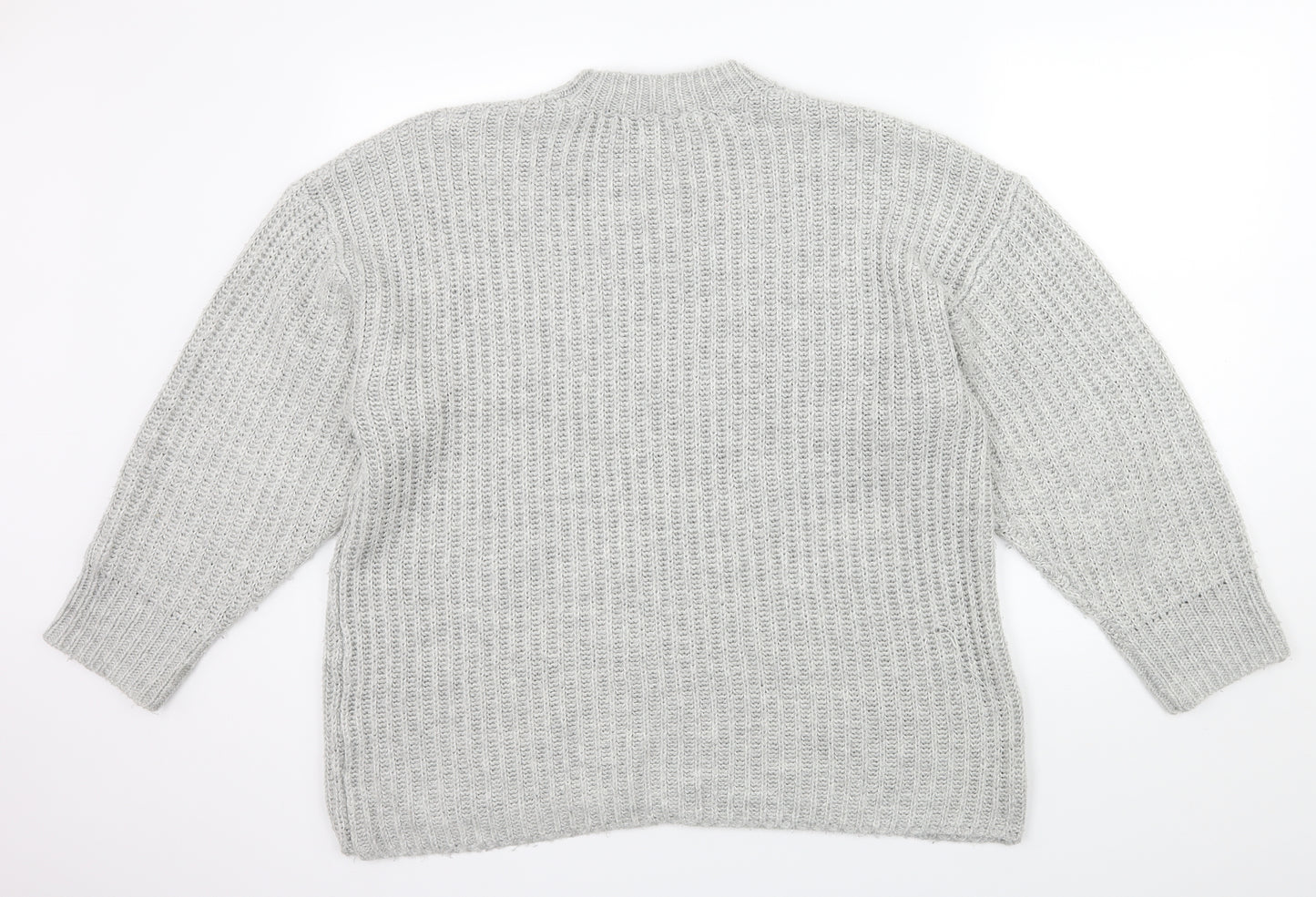 ASOS Womens Grey  Knit Pullover Jumper Size 12