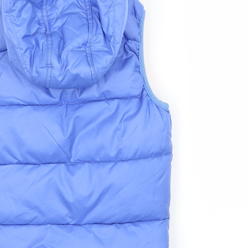M&S Girls Blue   Gilet Coat Size 6-7 Years