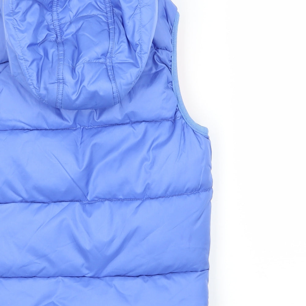 M&S Girls Blue   Gilet Coat Size 6-7 Years
