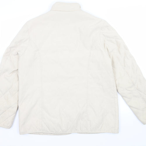 Victoria Taylor Womens Beige   Quilted Jacket Size 12
