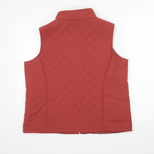 EWM Womens Red   Gilet Coat Size M