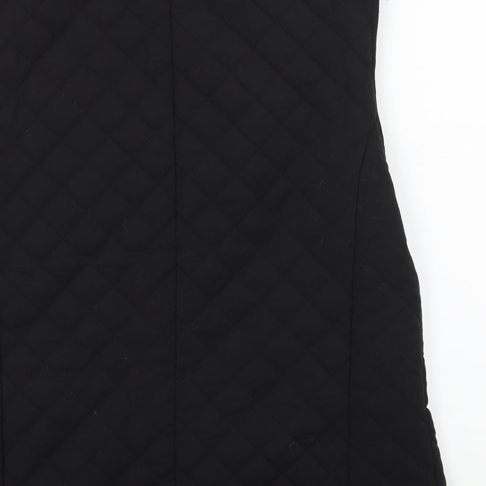 YS Collection Womens Black   Gilet Coat Size 18