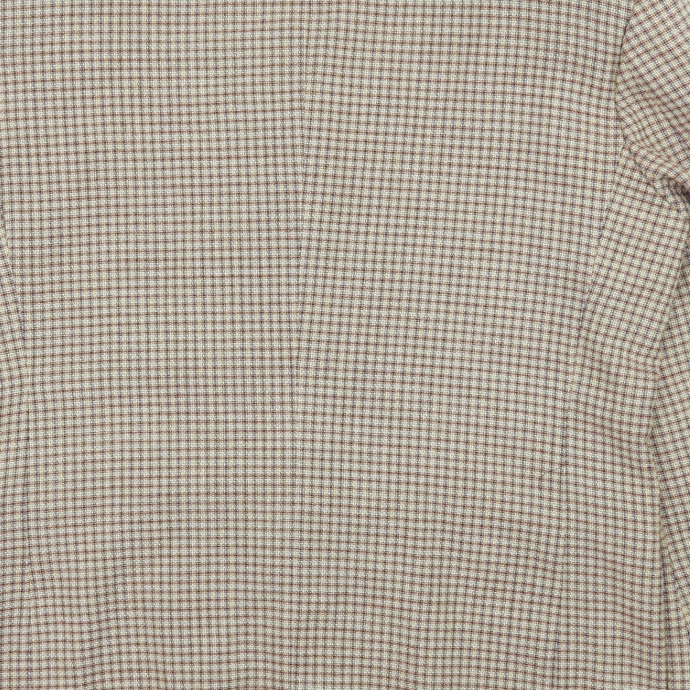 REMUS Mens Brown Check  Jacket Blazer Size L