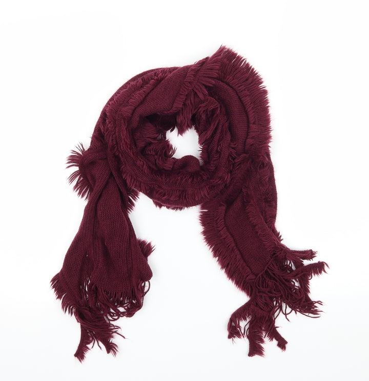 Preworn Purple Knit Scarf