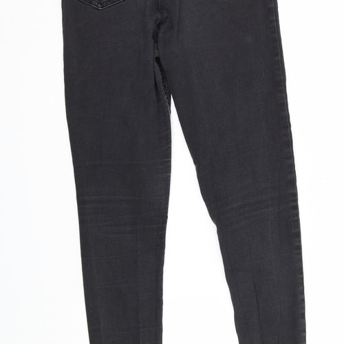 M&S Womens Black  Denim Jegging Trousers Size 10 L26 in