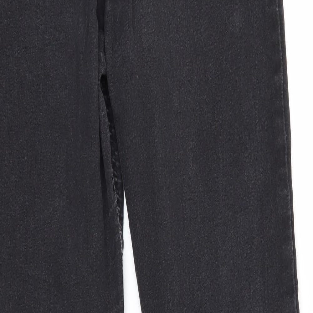 M&S Womens Black  Denim Jegging Trousers Size 10 L26 in