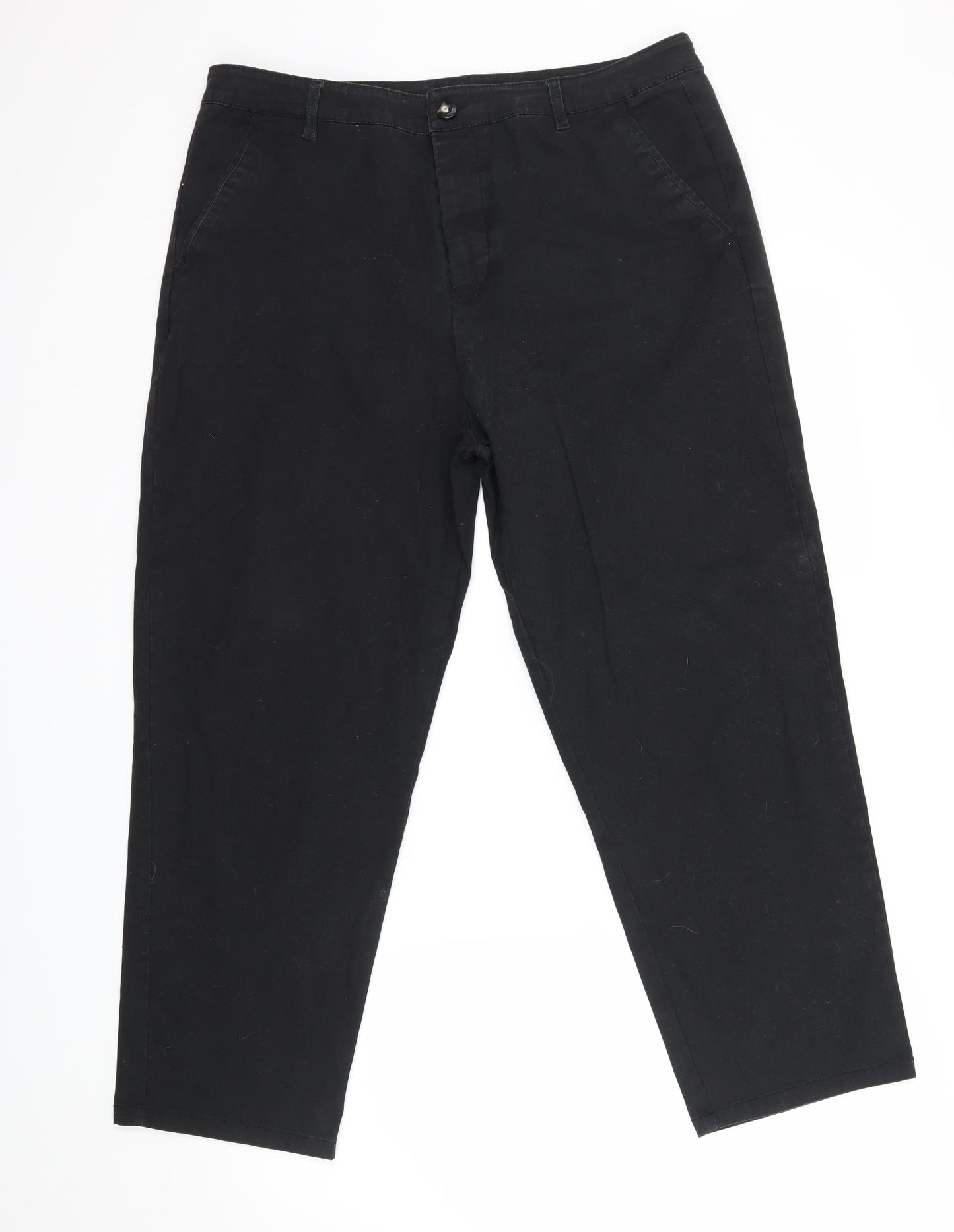 ASOS Womens Black  Denim Wide-Leg Jeans  L30 in