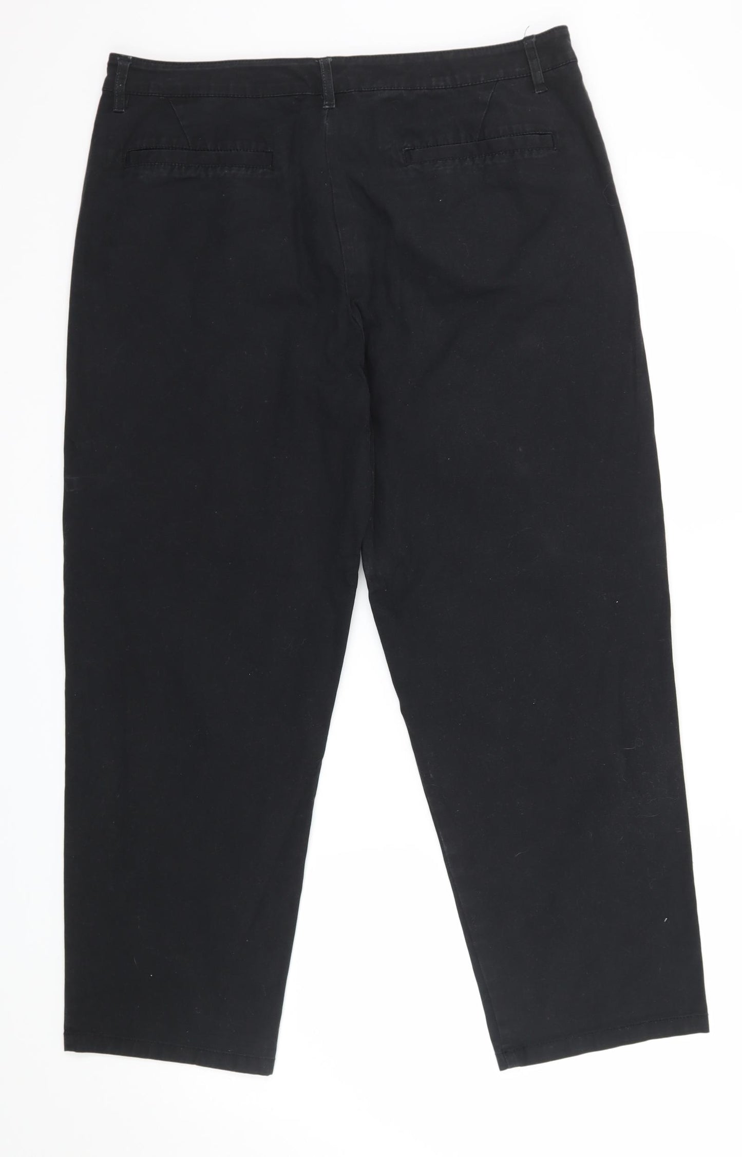 ASOS Womens Black  Denim Wide-Leg Jeans  L30 in