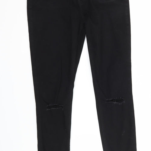 Denim & Co. Womens Black  Denim Skinny Jeans Size 12 L27 in