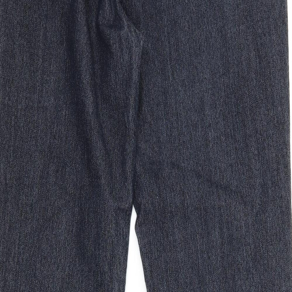 Moda Womens Blue  Denim Straight Jeans Size 14 L27 in