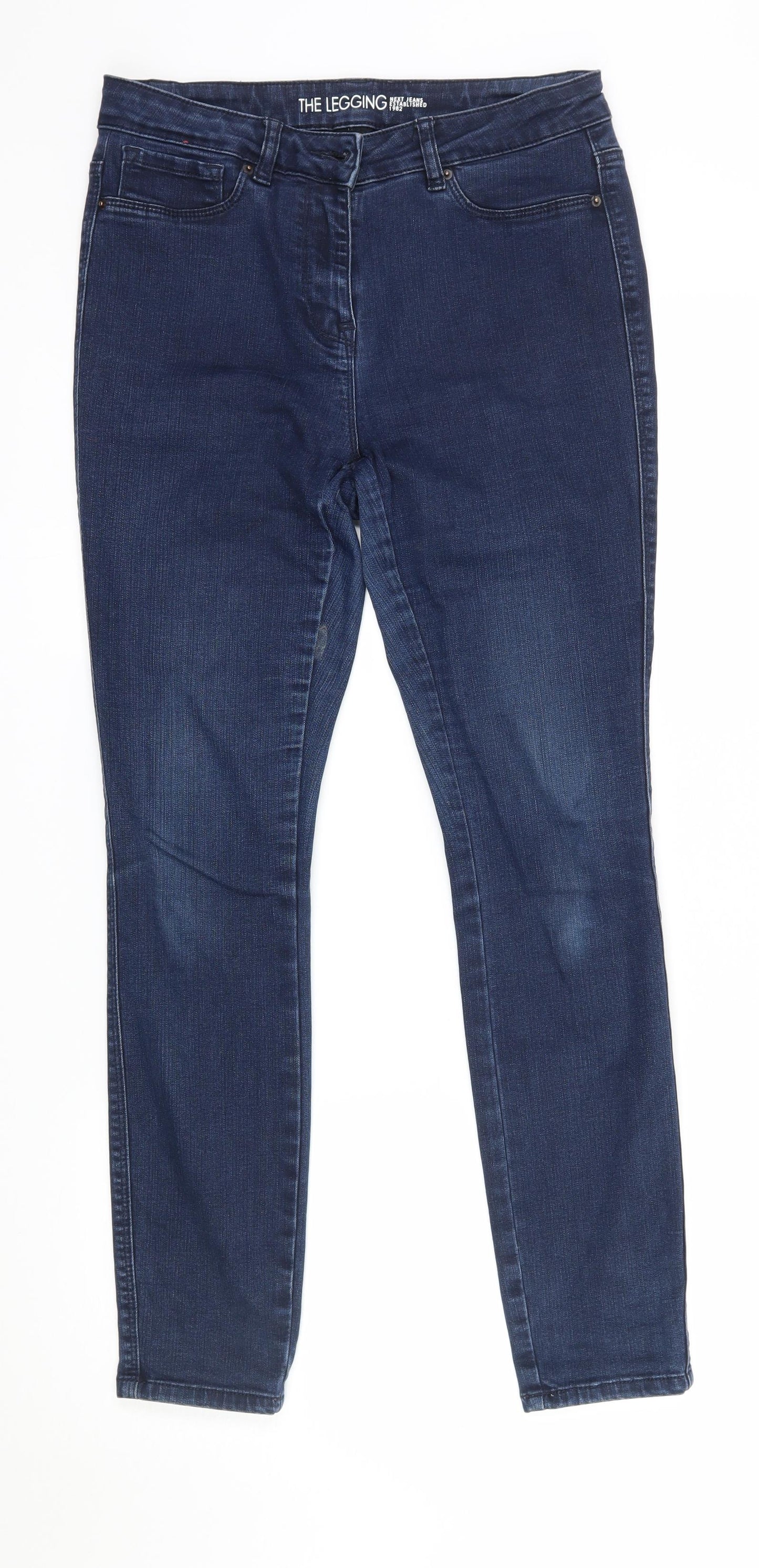 NEXT Womens Blue  Denim Jegging Trousers Size 10 L27 in