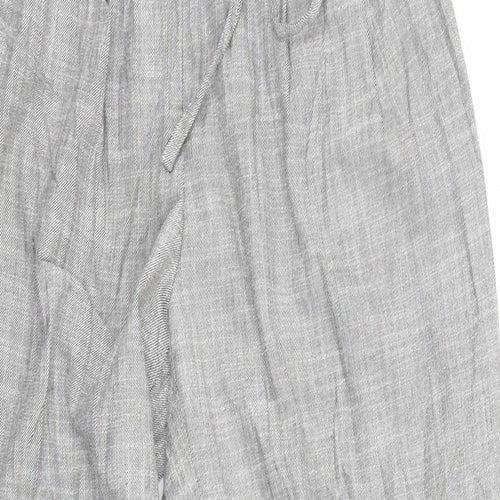 Light before Dark Womens Grey Check  Jogger Trousers Size S L25 in