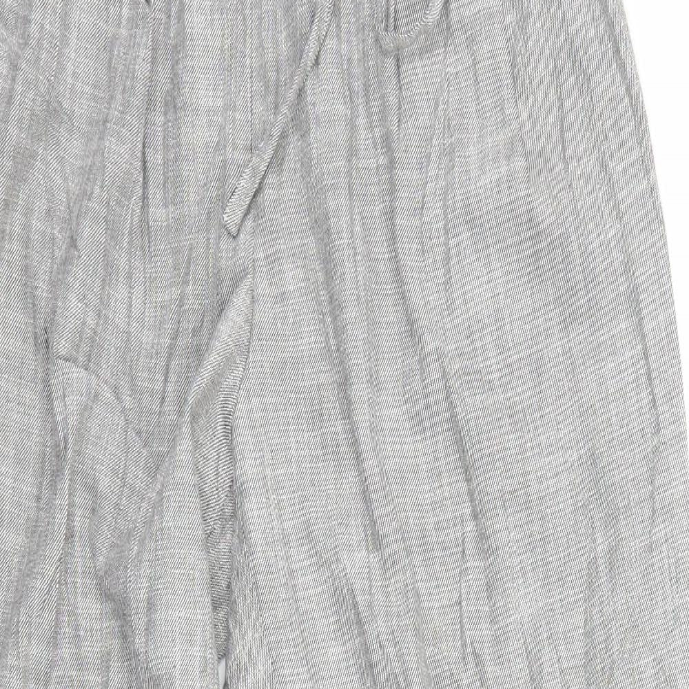 Light before Dark Womens Grey Check  Jogger Trousers Size S L25 in