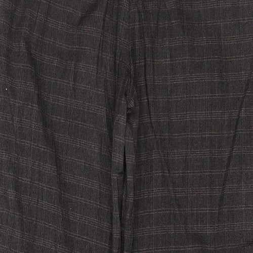 NEXT Womens Brown Check  Trousers  Size 36 in L31 in
