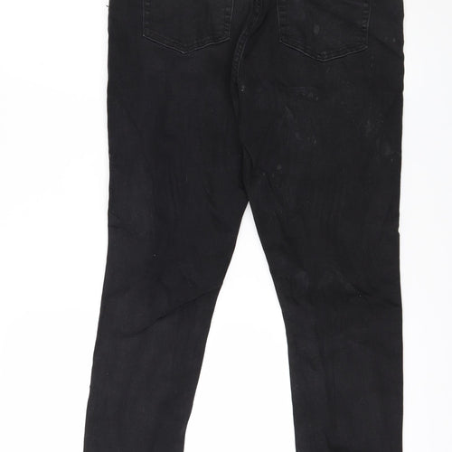 Denim & Co. Womens Black  Denim Skinny Jeans Size 16 L28 in