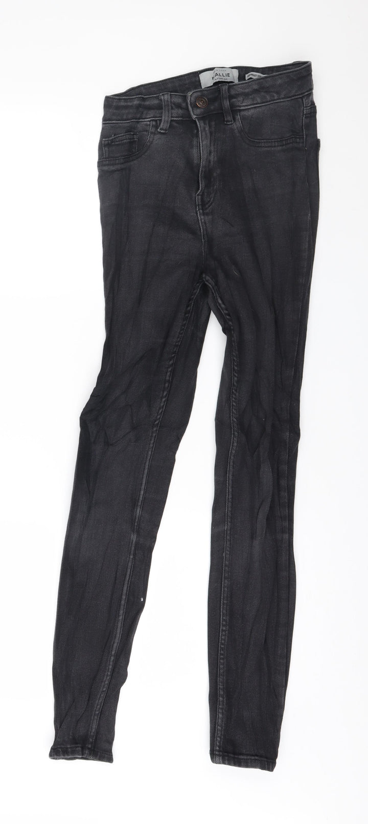 New Look Womens Grey  Denim Skinny Jeans Size 10 L28 in