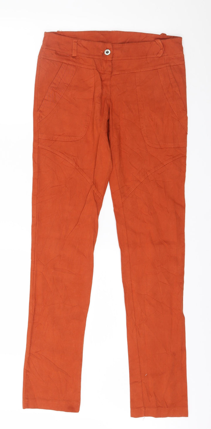 Preworn Womens Orange Denim Jegging Jeans Size S L31 in