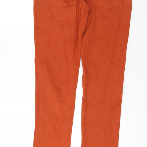 Preworn Womens Orange  Denim Jegging Jeans Size S L31 in