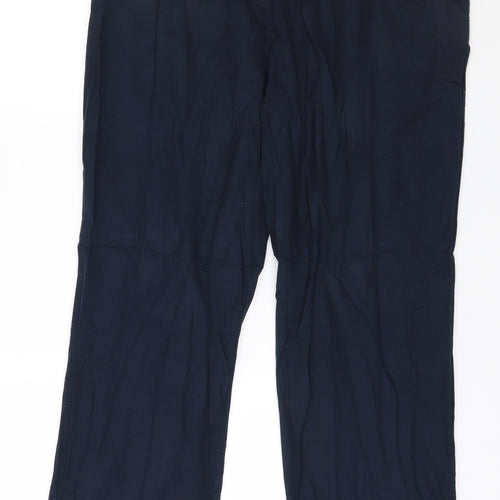 Papaya Womens Blue   Trousers  Size 12 L29 in