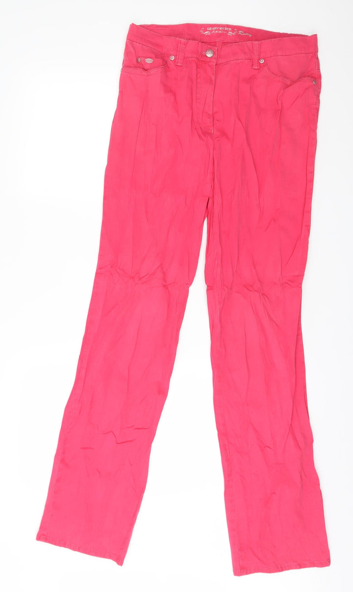 Gerry Weber Womens Pink Trousers Size 32 in L33 in