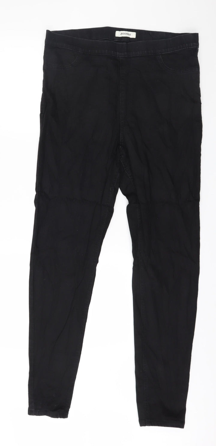 Preowtn Womens Black  Denim Jegging Jeans Size 36 in L30 in