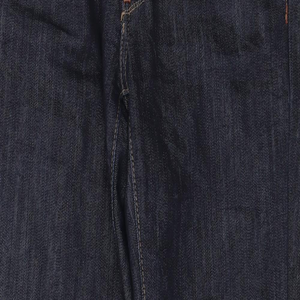 Mango Womens Blue  Denim Straight Jeans Size 14 L32 in