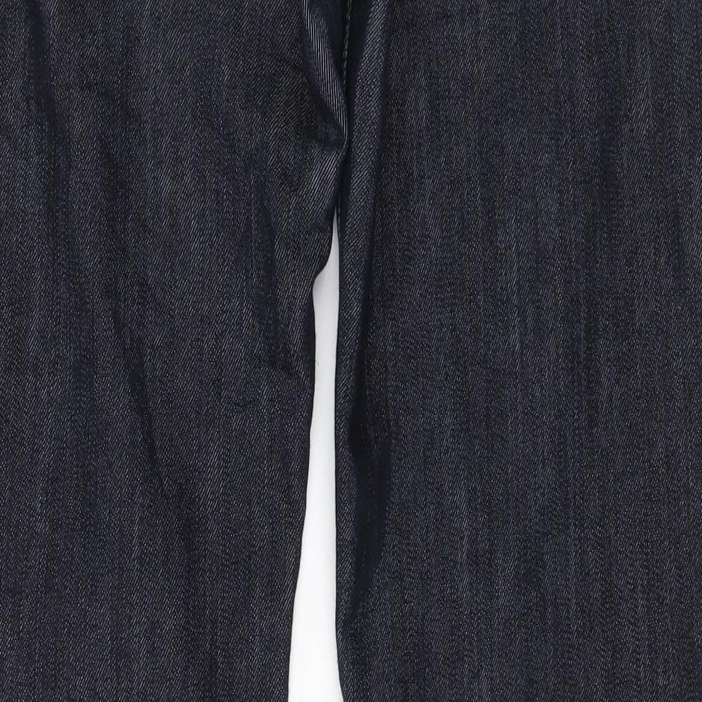 Mango Womens Blue  Denim Straight Jeans Size 14 L32 in
