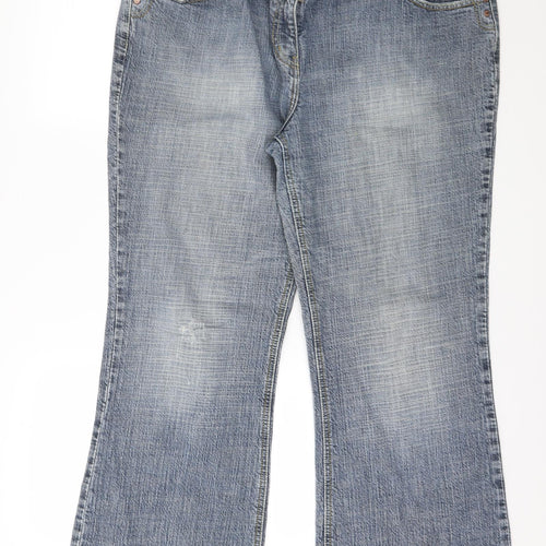 NEXT Womens Blue  Denim Straight Jeans Size 20 L28 in