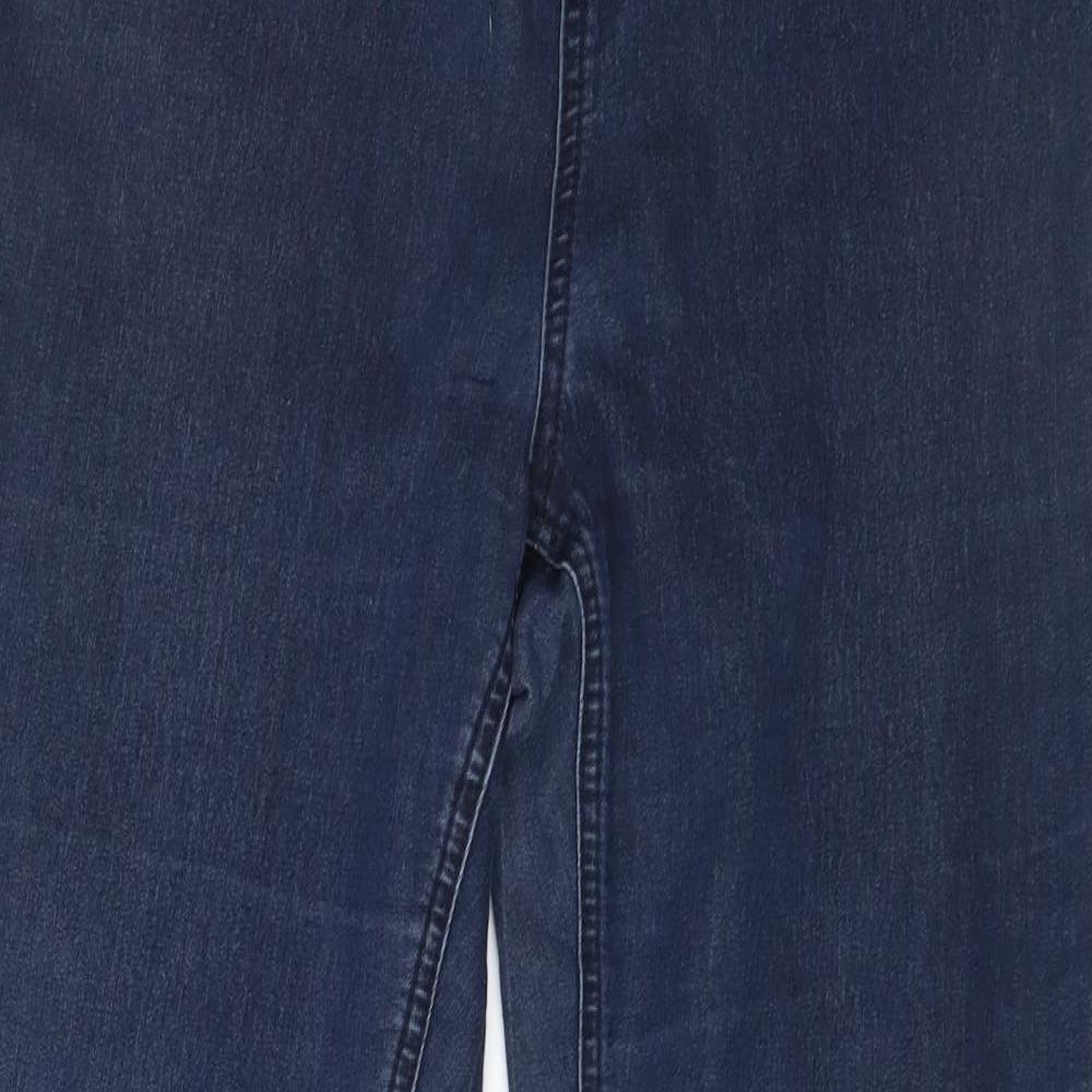 Wallis Womens Blue  Denim Jegging Jeans Size 14 L29 in