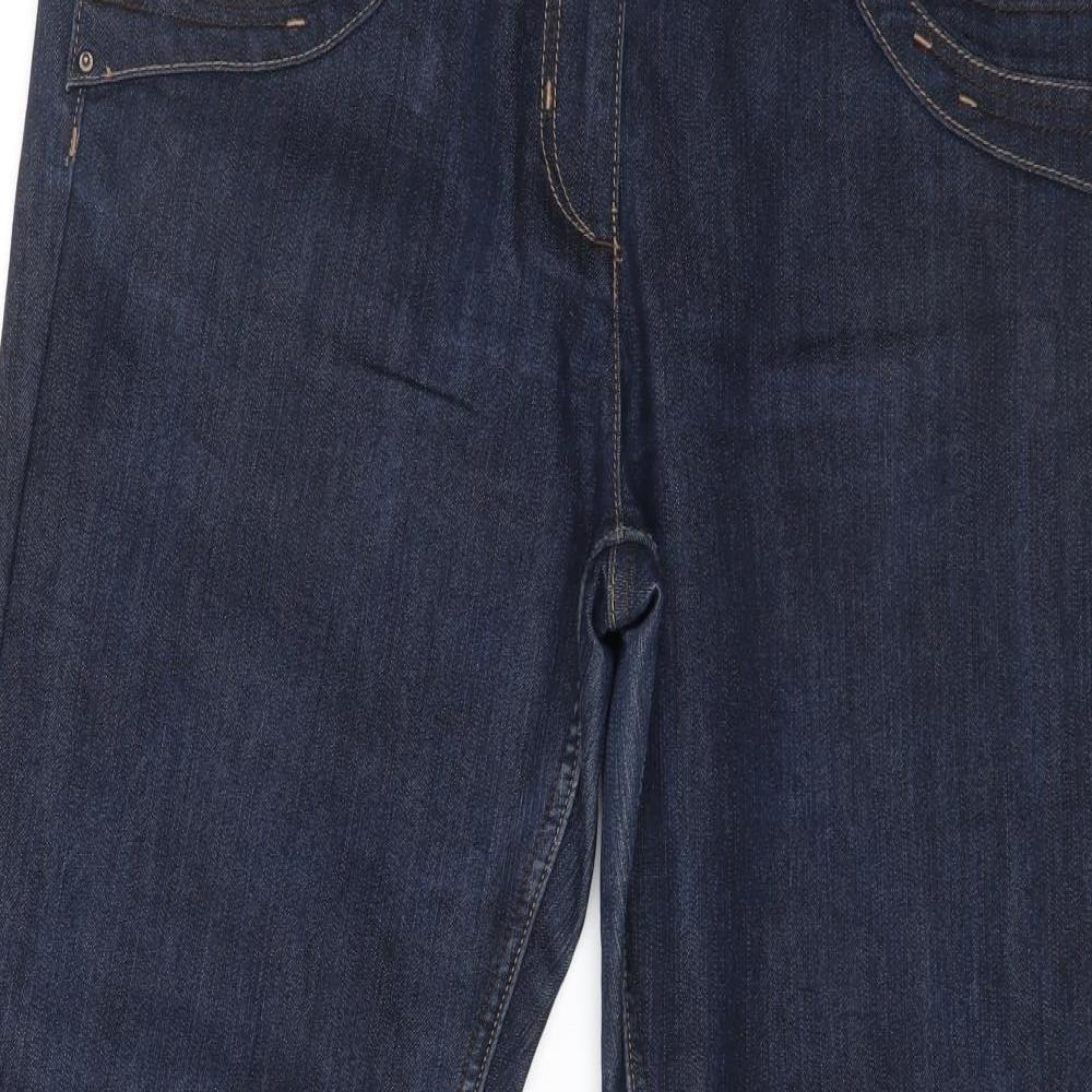 George Womens Blue  Denim Straight Jeans Size 16 L30 in