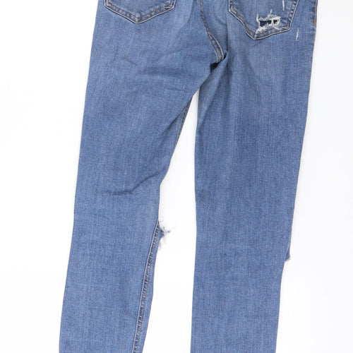 Topshop Womens Blue  Denim Skinny Jeans Size 28 in L32 in
