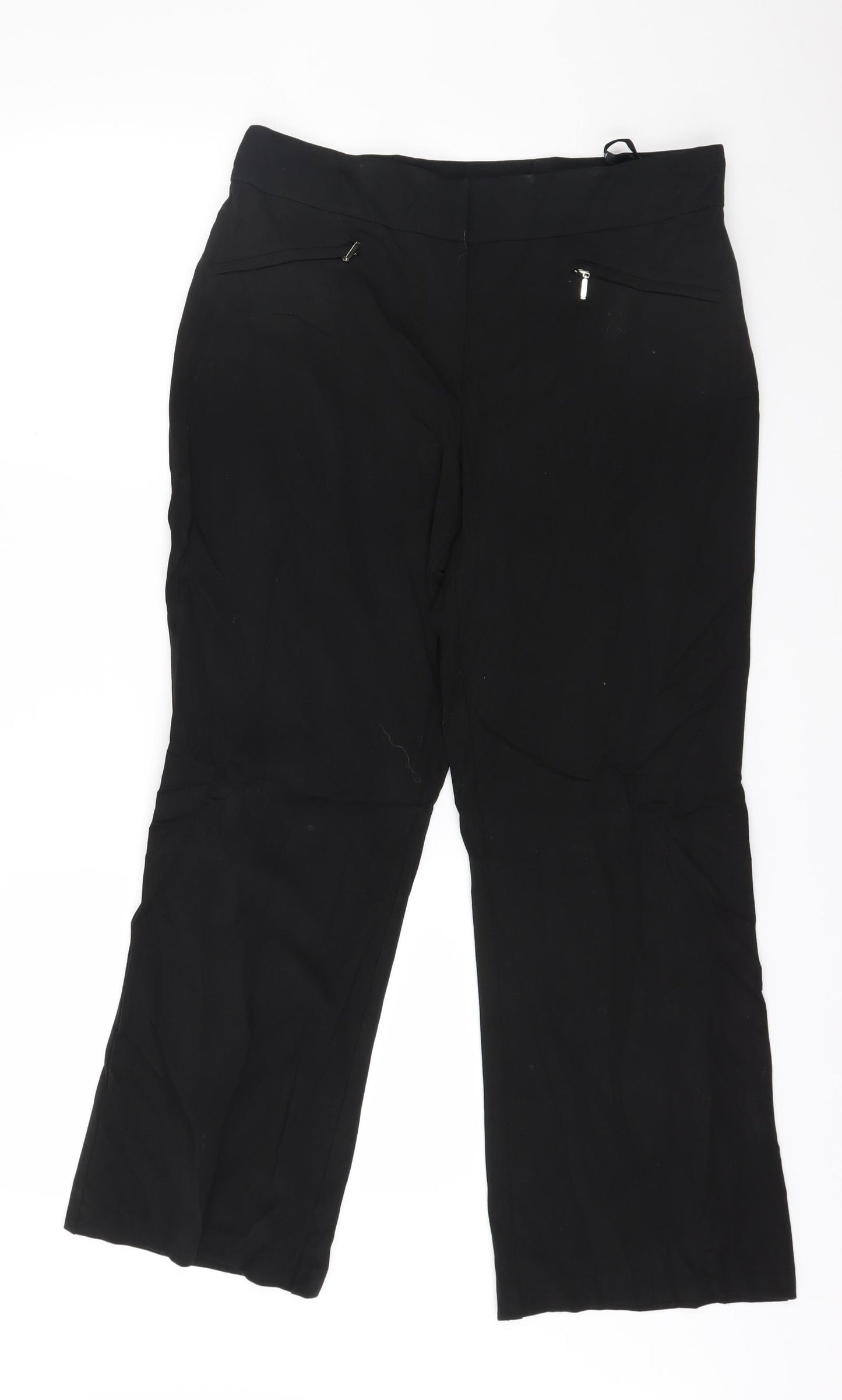 BHS Womens Black   Trousers  Size 12 L27 in