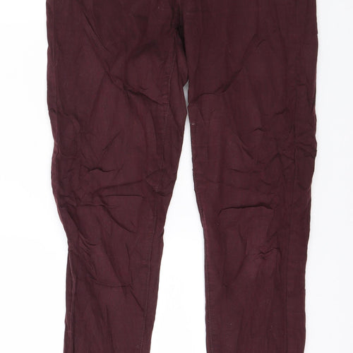 Denim & Co. Womens Purple  Denim Jegging Jeans Size 10 L29 in