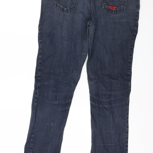 Preworn Womens Blue  Denim Straight Jeans Size 32 in L29 in