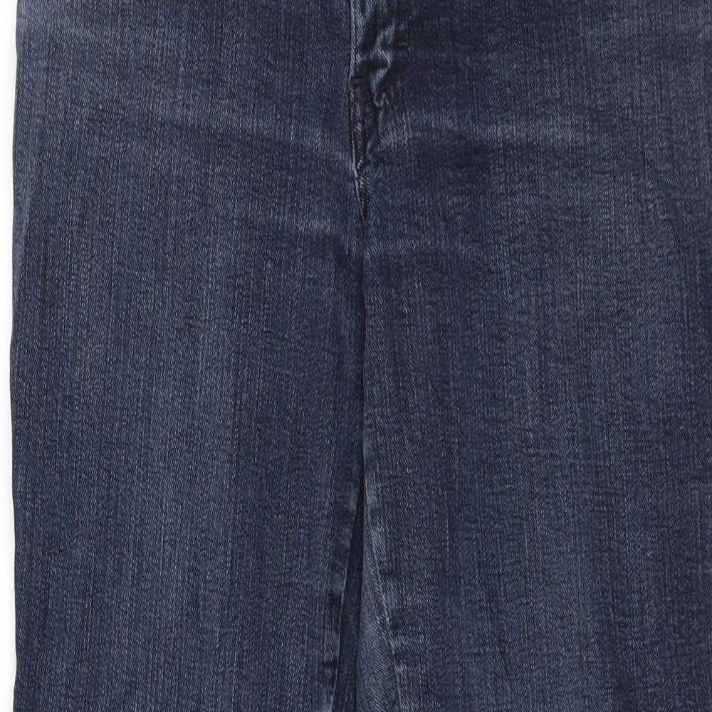 Preworn Womens Blue  Denim Straight Jeans Size 32 in L29 in