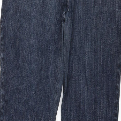 Preworn Womens Blue  Denim Straight Jeans Size 32 in L29 in