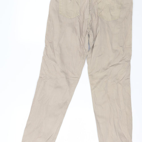 ESPIRIT Womens Beige  Denim Straight Jeans Size 10 L29 in