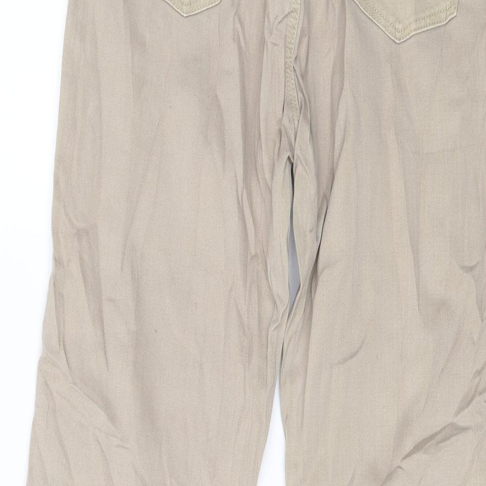 ESPIRIT Womens Beige  Denim Straight Jeans Size 10 L29 in
