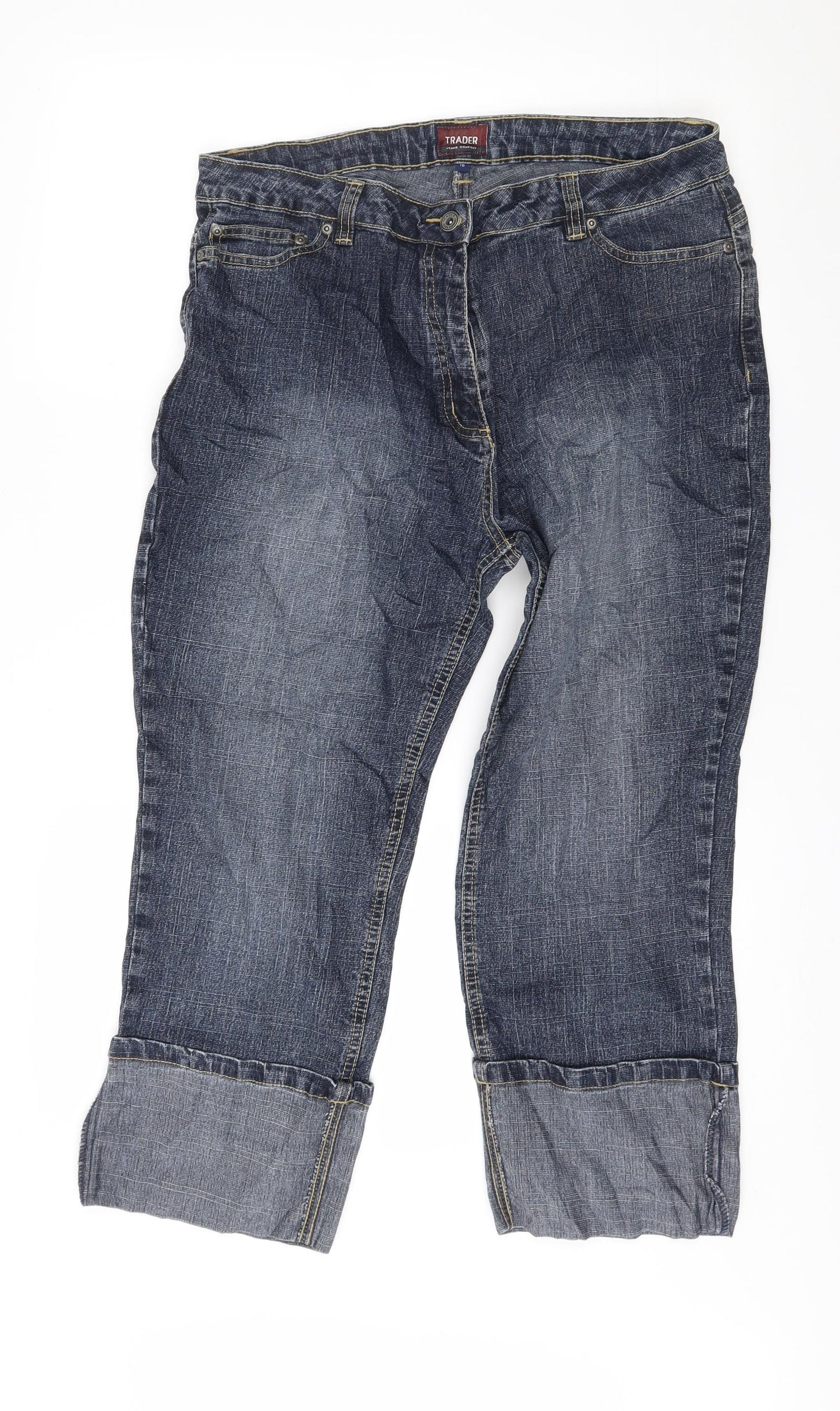 Trader Jeans Womens Blue   Cropped Jeans Size 16 L24 in