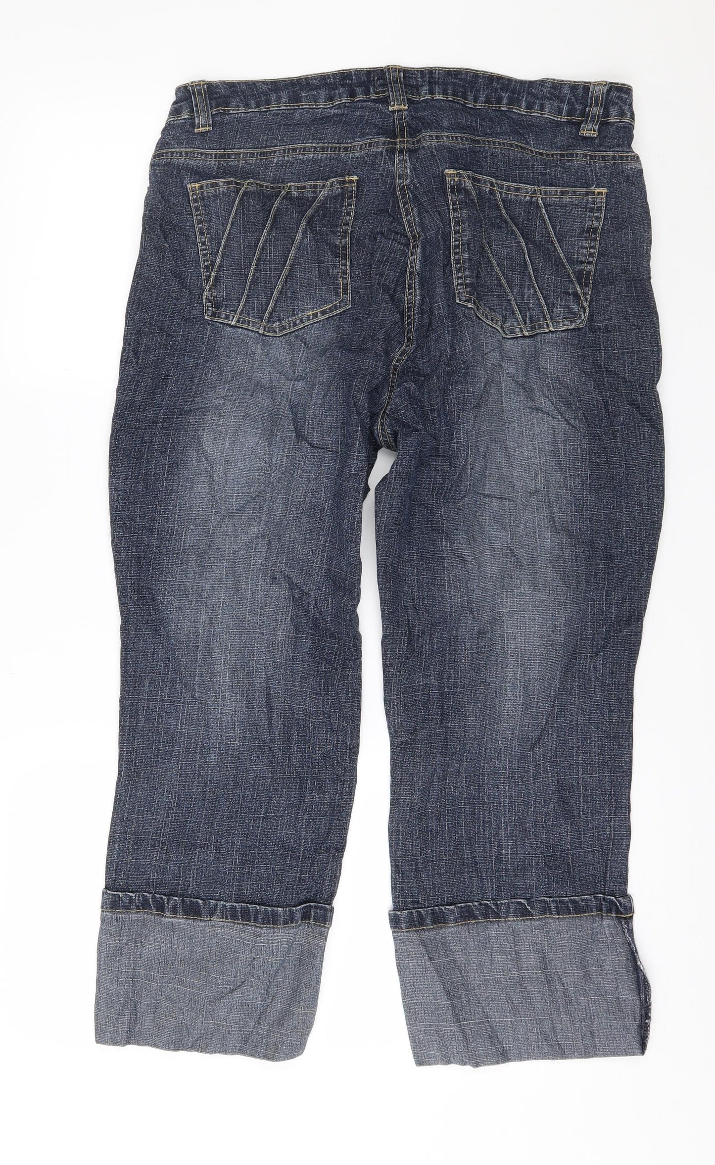 Trader Jeans Womens Blue   Cropped Jeans Size 16 L24 in