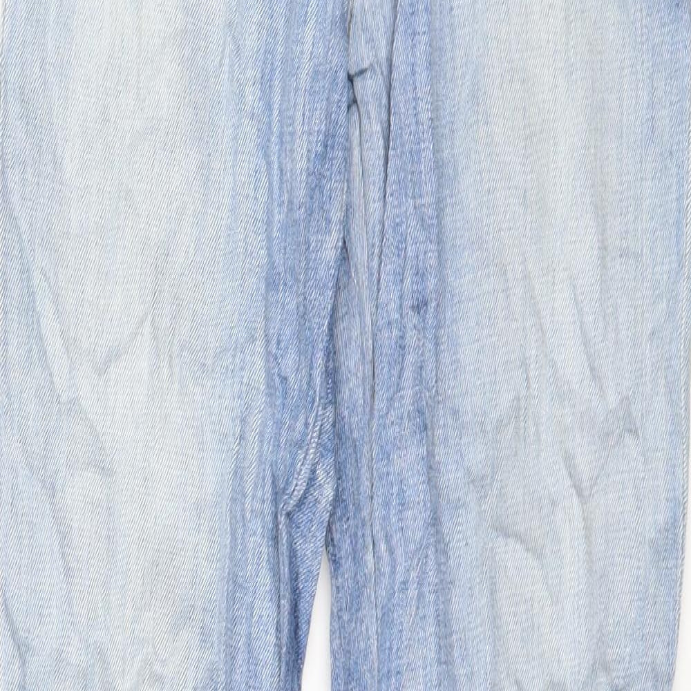 Lee Womens Blue  Denim Straight Jeans Size 27 in L32 in